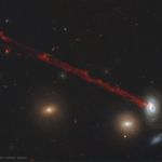La longue traîne de la galaxie spirale D100