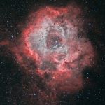 Une rose cosmique, la nébuleuse de la Rosette dans la constellation de la Licorne