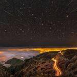 Météores, comète et Grande Ourse au-dessus de La Palma