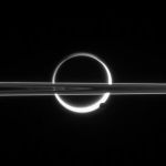 Titan, Encelade et les anneaux de Saturne