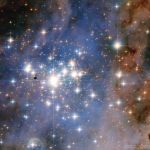 Jeunes étoiles de Trumpler 14 vues par Hubble