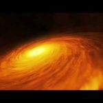 Animation : le disque spirale autour d'un trou noir