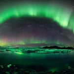 Nuit étoilée sur l'Islande