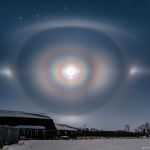 Couronnes, halos et arcs lunaires sur le Manitoba