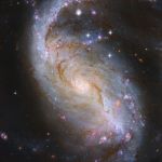 NGC 1672, galaxie spirale barrée vue par Hubble