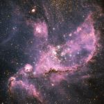 Formation d'étoiles dans le Petit Nuage de Magellan