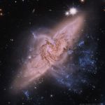 NGC 3314 : quand les galaxies se superposent