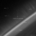 La comète Leonard vue de l'espace