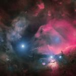 La région de gaz et de poussières de la ceinture d'Orion