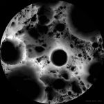 Ombres au pôle sud de la Lune
