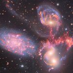 Le Quintet de Stephan par Webb, Hubble et Subaru