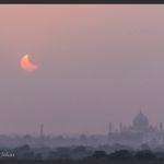Couchers de Soleil et de Lune sur le Taj Mahal