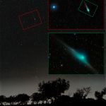 Trois vues de la comète ZTF