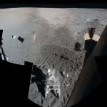 Le site d'Apollo 14 vu depuis Antares