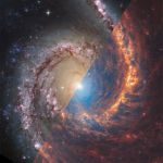 NGC 1566 par Webb et Hubble