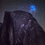 Les Pléiades sur Half Dome