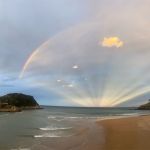 Un éventail arc-en-ciel sur l'Espagne