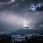 Foudre sur le Volcan de Agua