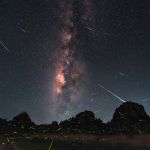 Lucioles, étoiles filantes et Voie lactée