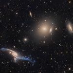 Galaxies géantes dans le Paon