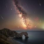Perséides sur Durdle Door