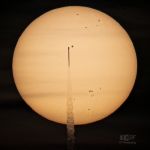 Une fusée dans le Soleil