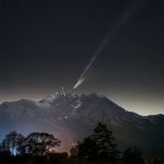 La comète Lemmon sur le Mont Lomnicky