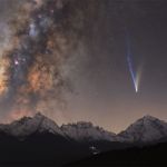 La comète Lemmon et la Voie lactée