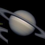 Ombres sur l'anneau B de Saturne
