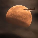 &Eacute;clipse lunaire a&eacute;ronautique