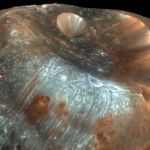 Le crat&egrave;re Stickney sur Phobos