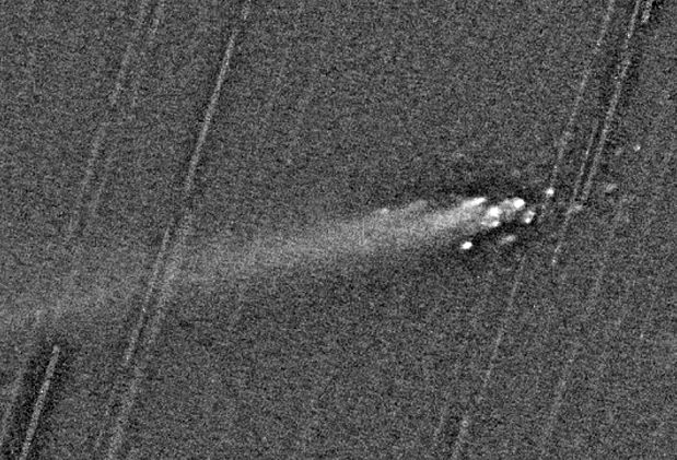 Les fragments de la comète LINEAR
