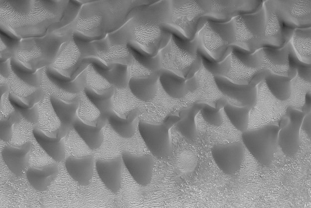 Dunes de sable sur Mars