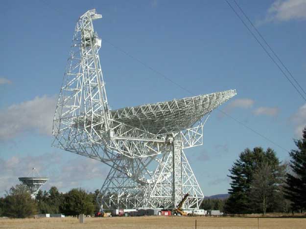 Le radiotélescope de 100 m de Green Bank