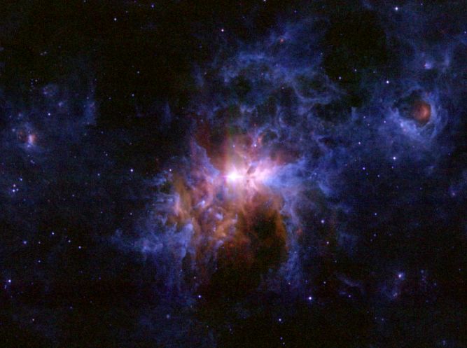 Les environs poussiéreux d\'Eta Carinae
