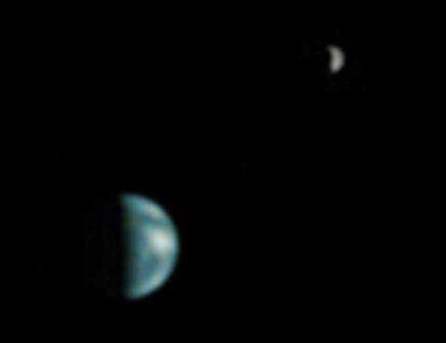 La Terre et la Lune vues depuis Mars