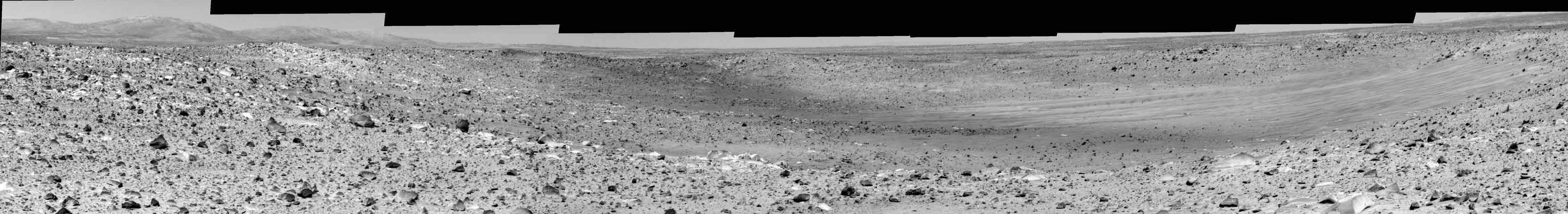 Le cratère Missoula sur Mars