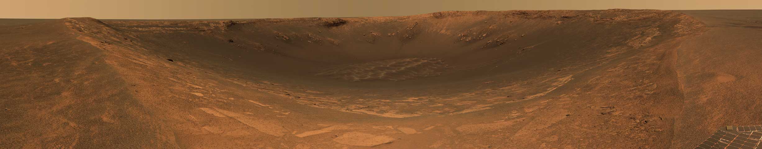 Le cratère Endurance sur Mars