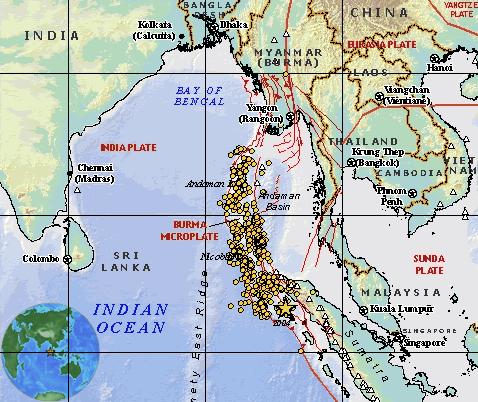 Le puissant tremblement de terre des îles Sumatra-Andaman