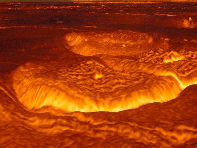 L\'ancienne surface fondue de Vénus