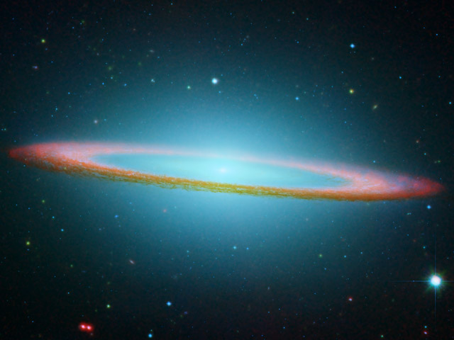 
La Galaxie du Sombrero en infrarouge