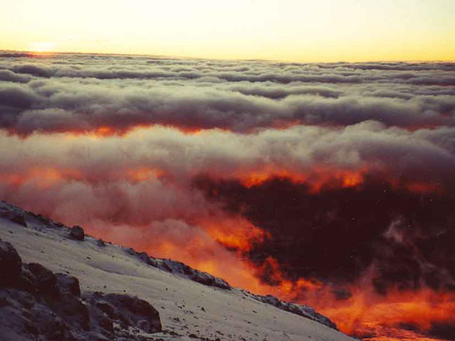 Lever de Soleil sur le Kilimandjaro
