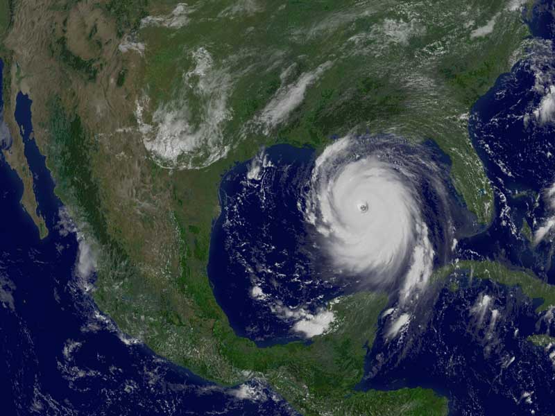 L\'ouragan Katrina dans le Golfe du Mexique