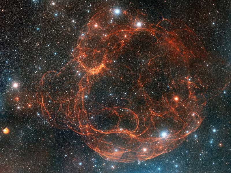 Simeis 147, un rémanent de supernova vu depuis le Mont Palomar