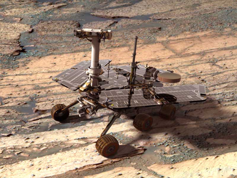 Un robot de synthèse sur Mars
