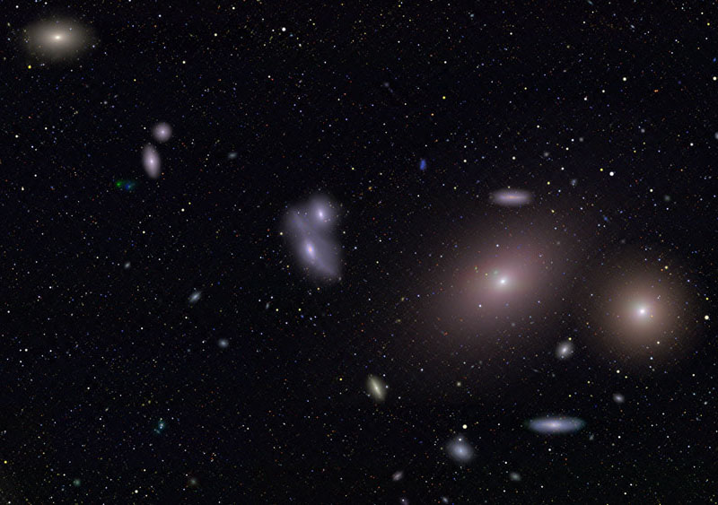 La chaîne galactique de Markarian