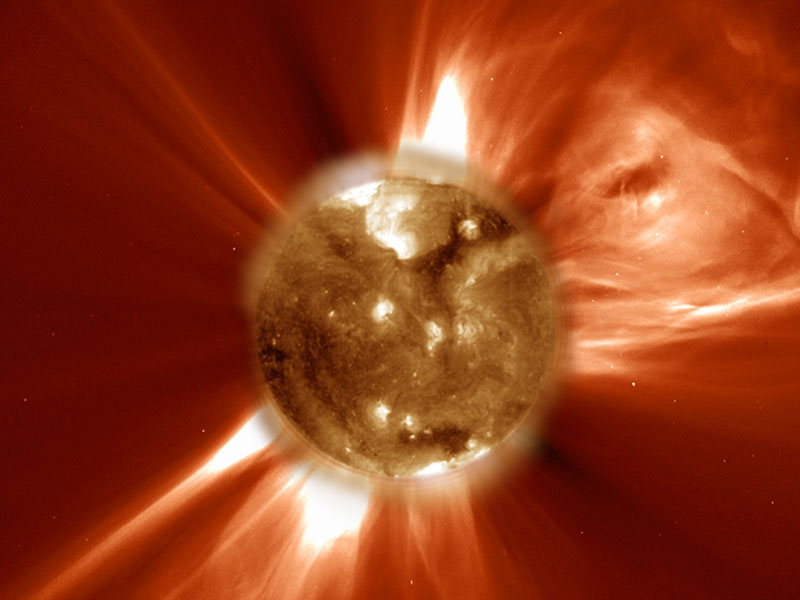Tempête solaire : une éjection de masse coronale