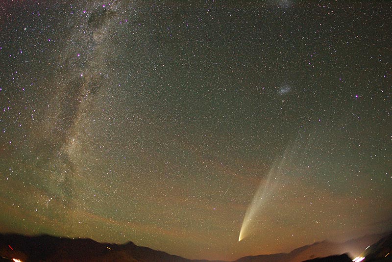 La comète MacNaught au-dessus de la Nouvelle Zélande