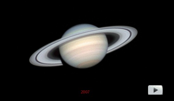 Saturne sur 4 ans