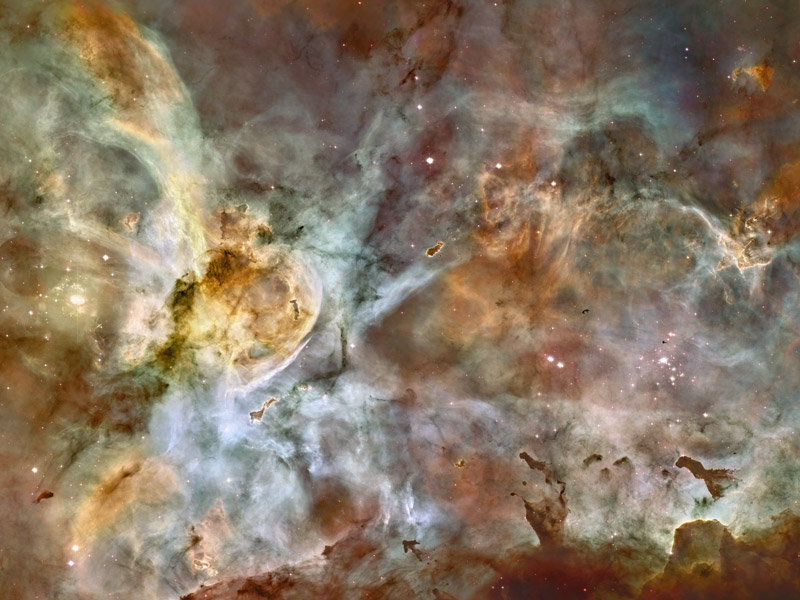 Panorama de la Carène par Hubble